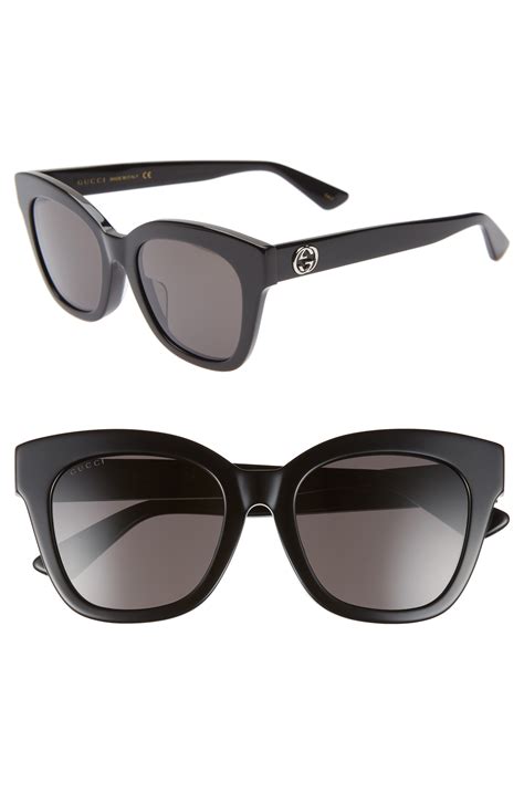 gucci oblique|Gucci Oblique Square Sunglasses, 52mm .